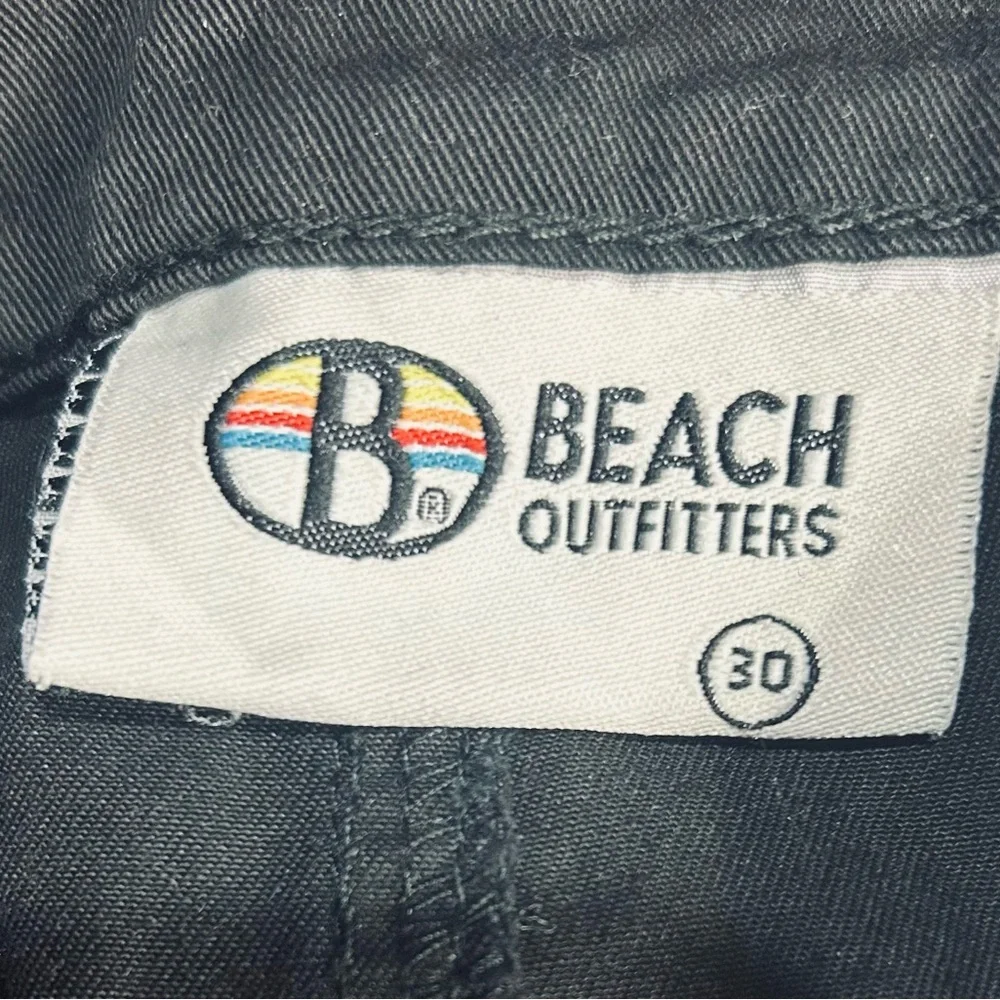 NWT Beach Outfitters SZ 30 Black Cargo/utility shorts w/2 rear & 4 front pockets